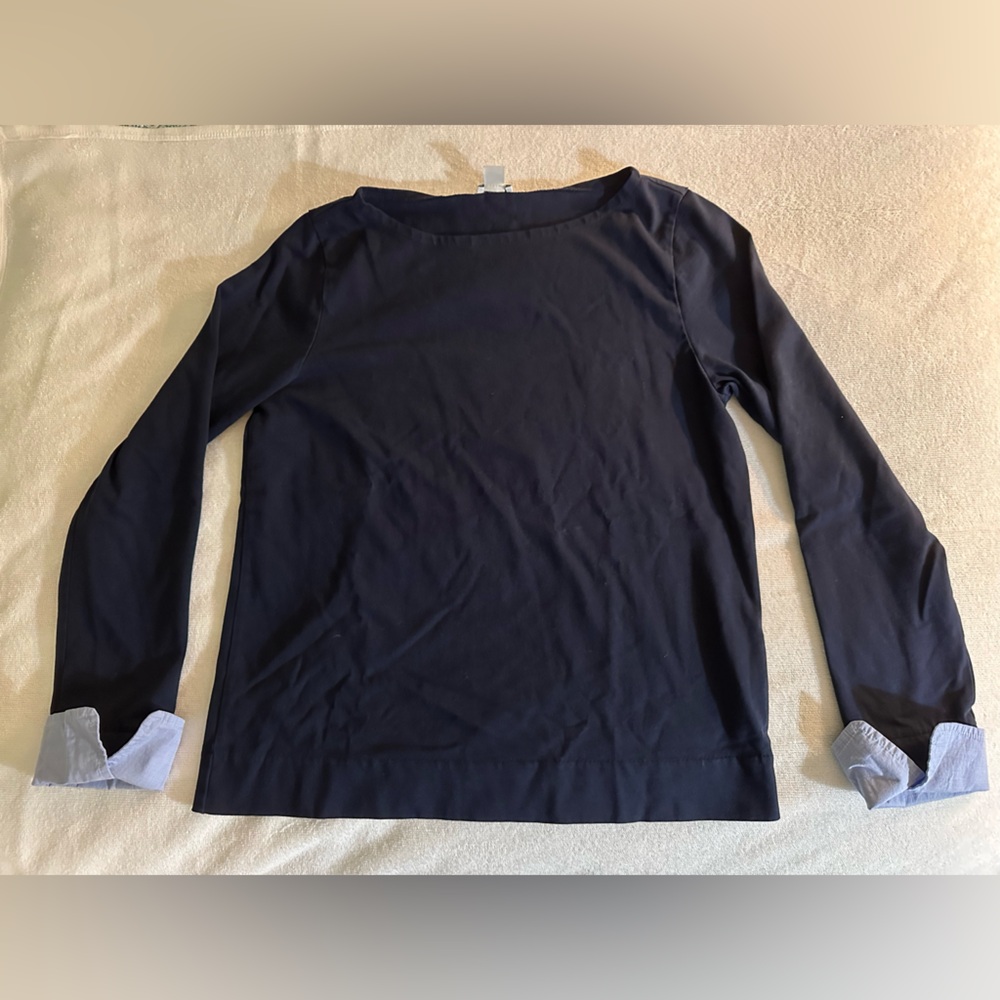 J. Crew Navy Blue Women's Sweater - Picture 2 of 7